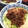 そうめんでジャージャー麺とお花見