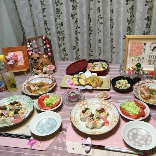 〜春の食卓〜金時豆入りちらし寿司