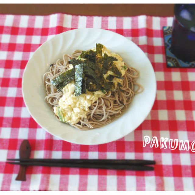 豆腐＆とろろのサッパリ蕎麦＊