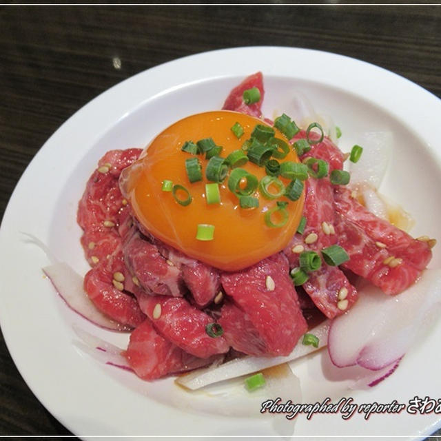 月島ブルズ家で絶品！黒毛和牛生ユッケ☆上質なお肉がいただける安心の焼肉屋さん