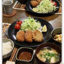 ミンチカツとコロッケ定食＾＾