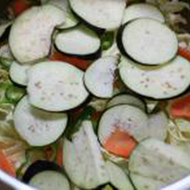 豚バラスライスと野菜の重ね煮