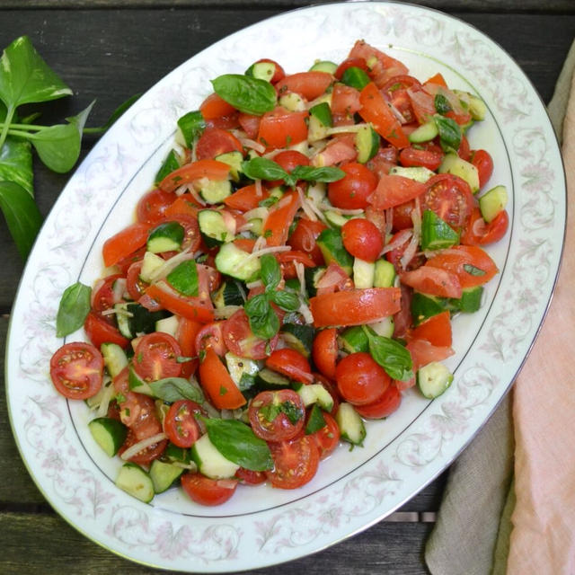 Cucumber Tomato Salad 胡瓜とトマトのサラダ