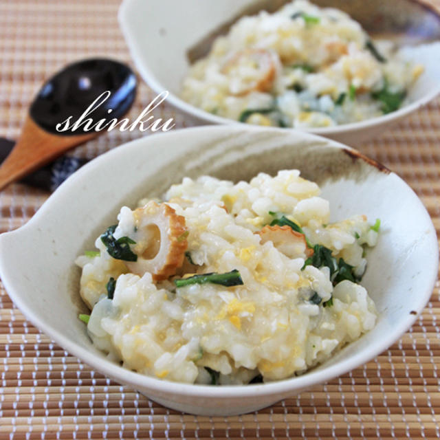 子どもも食べやすく＊七草おじや（七草粥アレンジ）