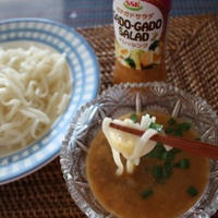 カドカドドレッシングでアジアン冷うどん♪