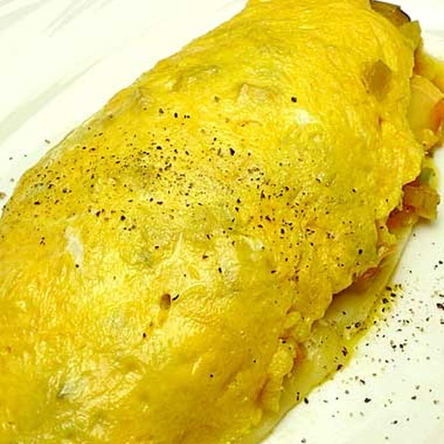 野菜とチーズのオムレツ