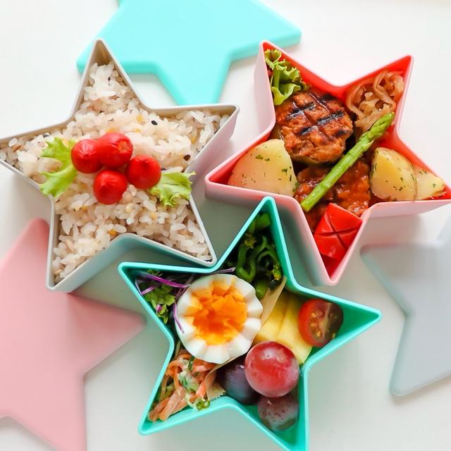 星のお弁当おかずはプチダイエット！鶏とおからのハンバーグ