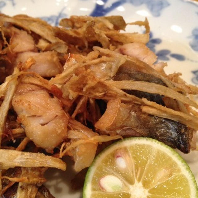 「鯵とごぼうの寄せ揚げ」。
