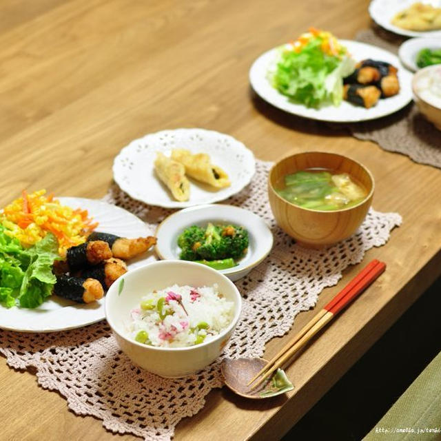 豆腐とブロッコリーのピリ辛煮と思い出し泣き
