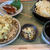 関越道　赤城高原SA下りで水沢うどんセット美味しかったです♪
