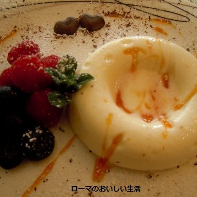 ショウガ風味のパンナコッタ（Panna cotta allo zenzero)