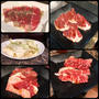 近所の「かすや」で昼ご飯に焼肉