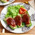 下味冷凍・合いびき肉洋風ミートだねで♪ 【ピーマンのチーズIN肉詰め】