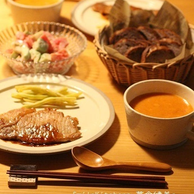 昨日のばんごはん【ZOPFのパンと共に】＆青山パン祭とFarmer's Market