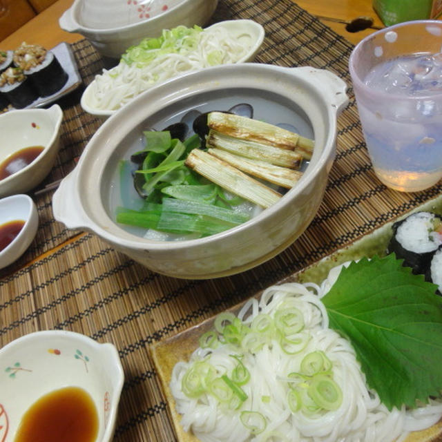 味ぽん3点おかず鍋参加中シジミと大根と焼きネギ鍋★