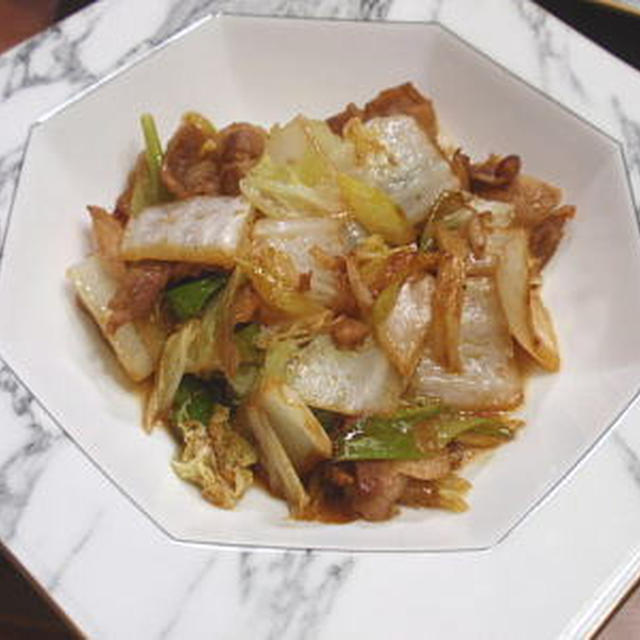 豚肉と白菜の生姜醤油炒め煮（レシピ付）