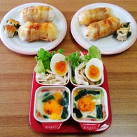 やる気が見えない・・・ベーコンと小松菜のクミン風味のココット♪・・♪