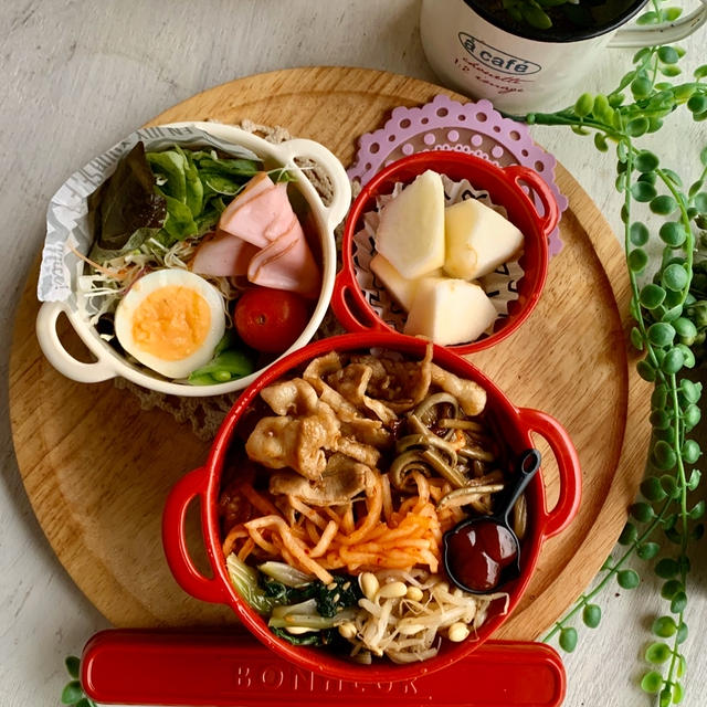 ＊やる気の出ない旦那のビビンバ弁当＊