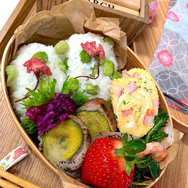 春の彩り弁当