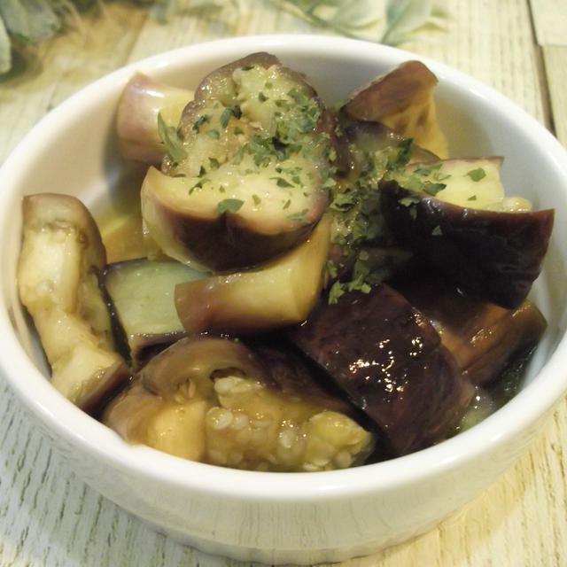 レンジで簡単♪なすの甘酢漬けカレー風味