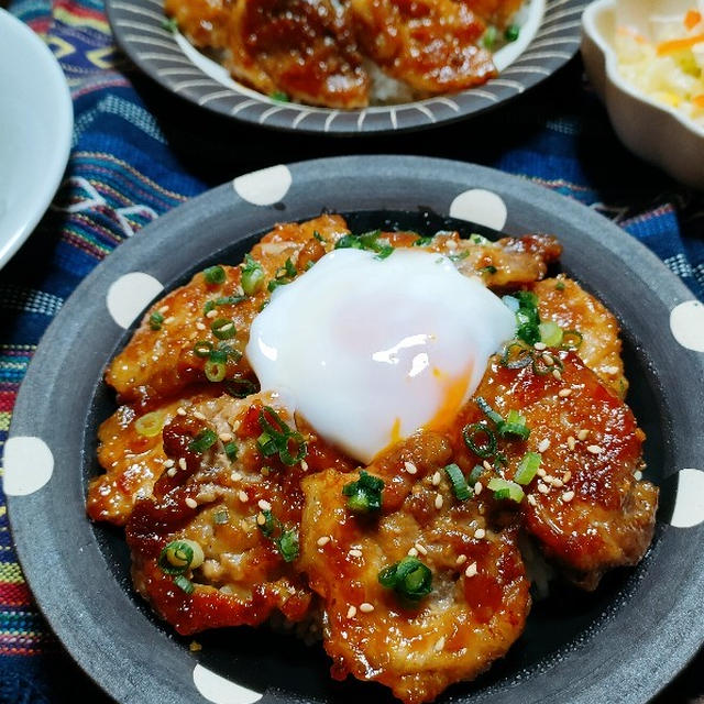 まるで豚バラ！？薄切り肉で作る【こってり香ばし豚味噌丼】