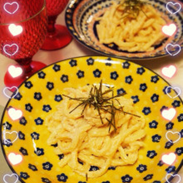 絡めるだけの豆乳麺②豆乳deたらこクリームうどん