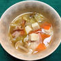 焼豚と豆腐と野菜の中華スープ