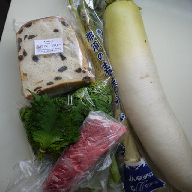 雑司が谷の商店街で。