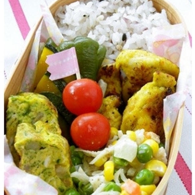 お弁当にも便利。 ささみの塩麹カレー焼き。