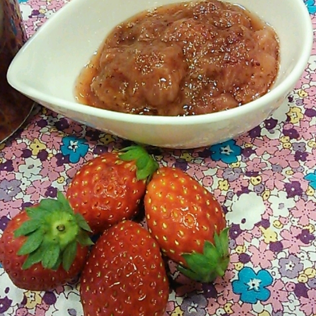 苺ジャムを作りました～！～レシピあり