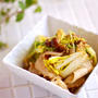 お鍋の残り材料で！豚バラ白菜の旨塩ゴマ炒め＊「カタログギフト」から選んだもの。
