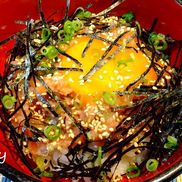 なめろう風★ねぎとろ丼