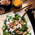 春菊とりんごのサラダ　にんじんドレッシングで