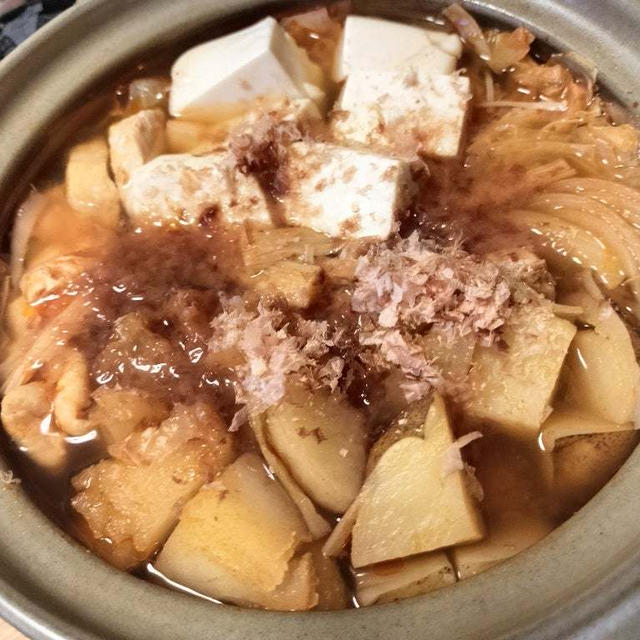 にんべん あとのせ鰹節が香る鍋つゆ＜トマトの旨み＞　優しいお味でした！