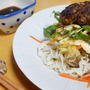 栄養満点！もりもり食べたいハンバーグそうめん（減塩）