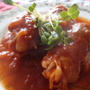 ＊トマトジュースで煮込む厚揚げロール＊