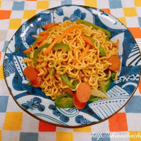 【スパイスアンバサダー】GABANガラムマサラを使って、ピーマンたっぷりスパイシーな焼きそば