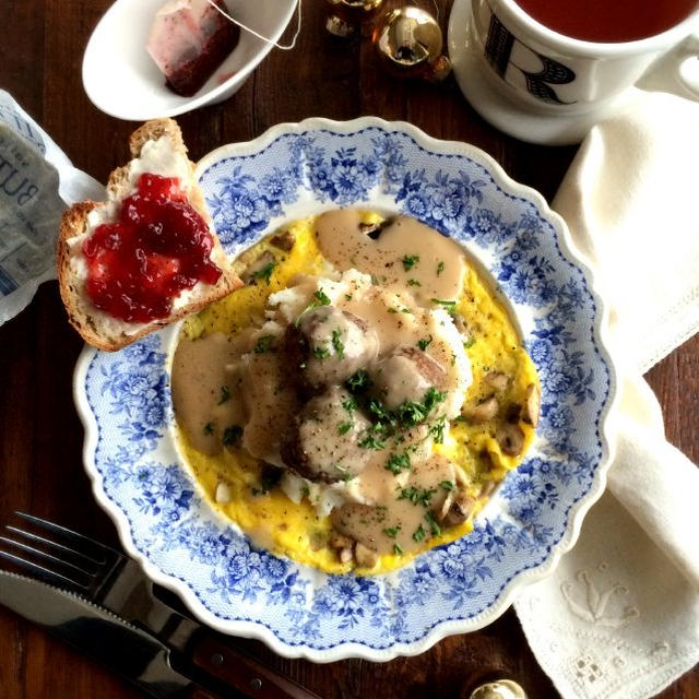 Swedish Meatball Breakfast!クリスマスの朝食