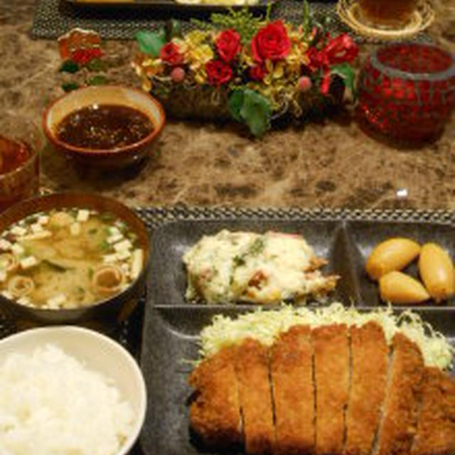 ☆今日はとんかつ～の晩ご飯☆