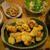 空豆と鶏肉のフリッター