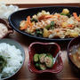 秋鮭の☆チャンチャン焼き　と　アイス。