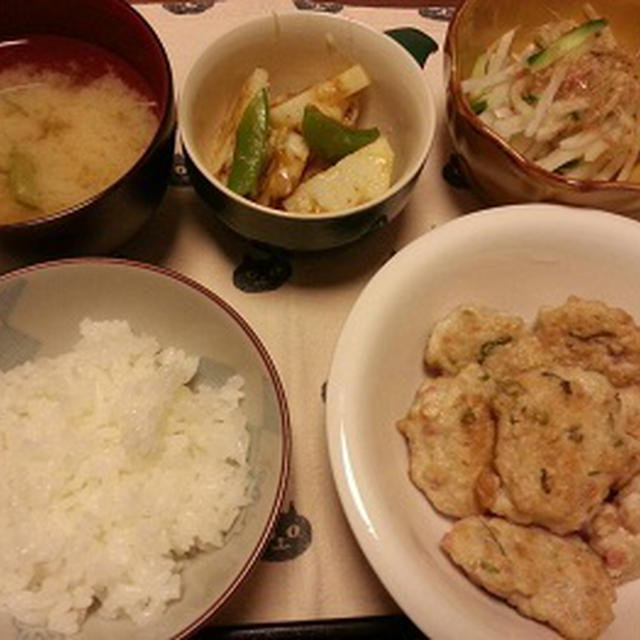 長芋でふわふわ揚げつくね