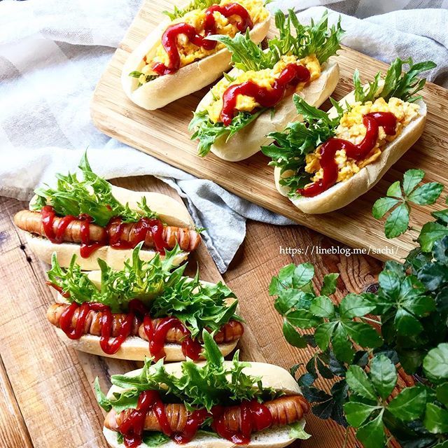 ホットドッグ＆エッグロール♡【#簡単レシピ#ブランチ】