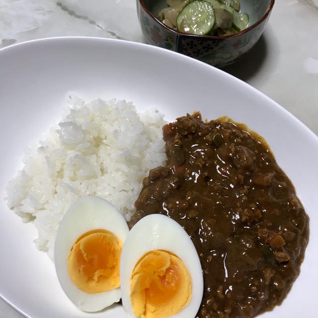 キーマカレーの夕飯とアクセサリーのお教室