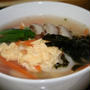 トックー冬の暖かい韓国餅スープ。韓国風お雑煮。