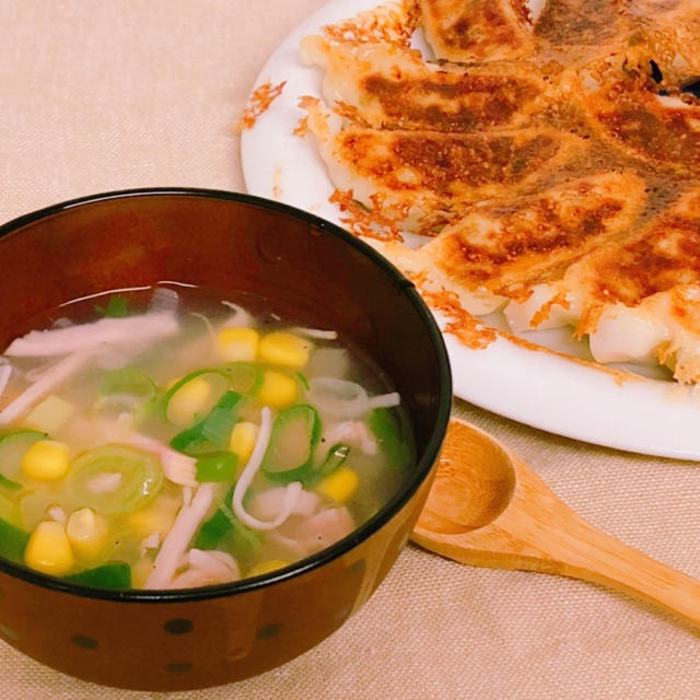 自宅で過ごす年末応援レシピ ❤️超絶簡単「ねぎハムコーンのとろとろスープ」