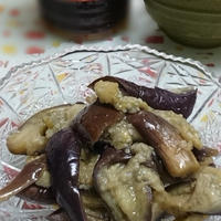 追いがつおつゆでパパッと茄子のお浸し