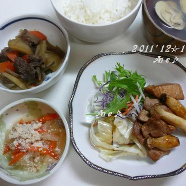 マグロ☆バター風味＆馬肉煮込み・・・夜ご飯♪