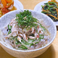 さっぱり冷たい出汁茶漬け風。