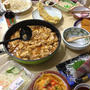 麻婆豆腐・カンパチお刺身・カニ玉